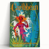 Caribbean Retro Wall Art – Vintage Pan American Poster Print
