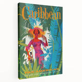 Caribbean Retro Wall Art – Vintage Pan American Poster Print