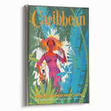 Caribbean Retro Wall Art – Vintage Pan American Poster Print
