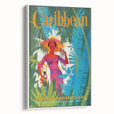 Caribbean Retro Wall Art – Vintage Pan American Poster Print