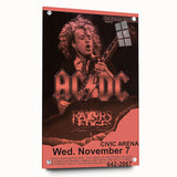 AC/DC Retro Poster Art – Vintage Rock Wall Art Print