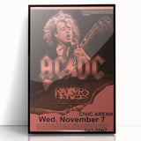 AC/DC Retro Poster Art – Vintage Rock Wall Art Print