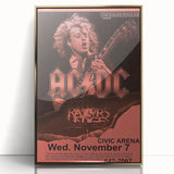 AC/DC Retro Poster Art – Vintage Rock Wall Art Print