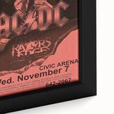 AC/DC Retro Poster Art – Vintage Rock Wall Art Print