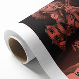 AC/DC Retro Poster Art – Vintage Rock Wall Art Print