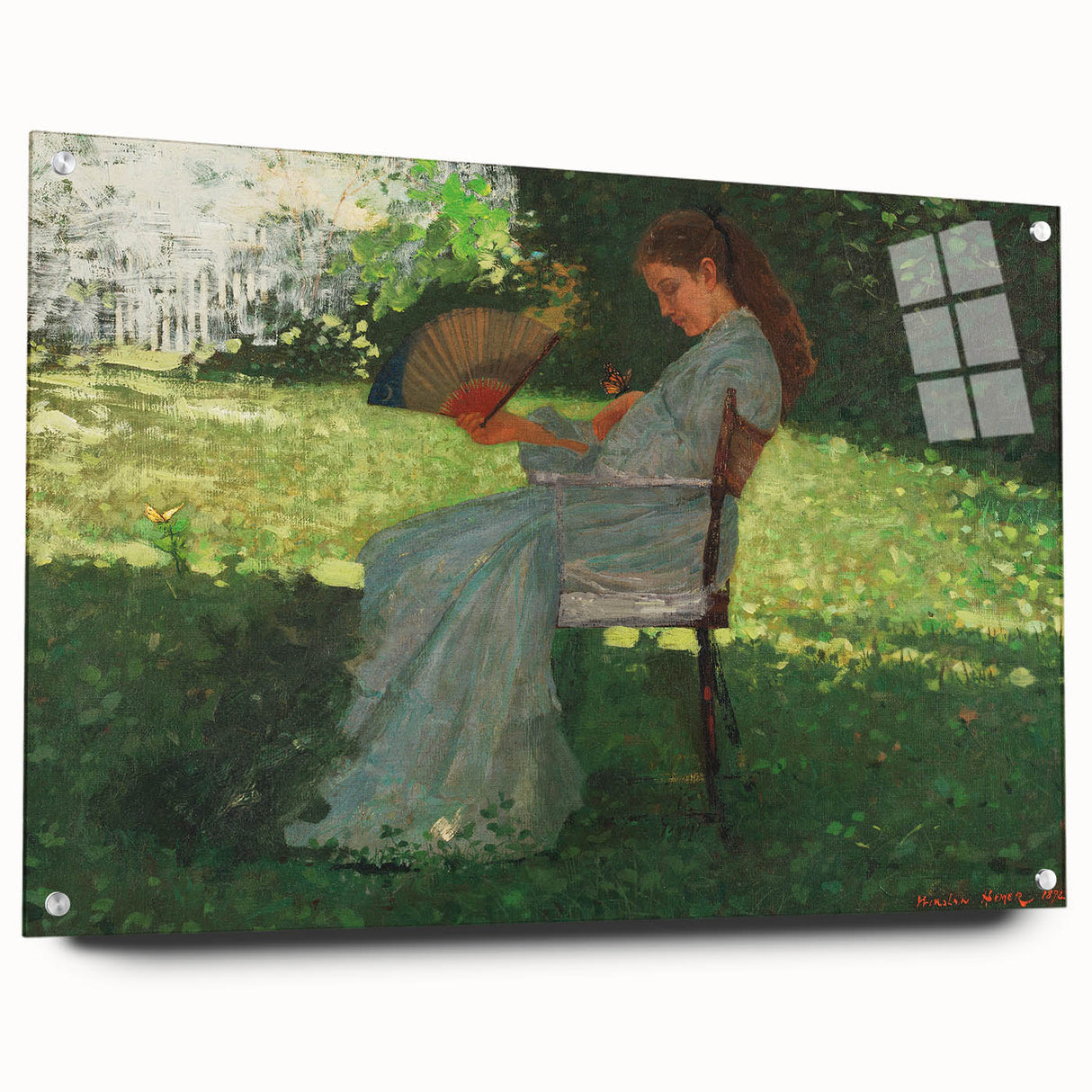 Realism Art Print – The Butterfly by Winslow Homer | Realistic Wall Art