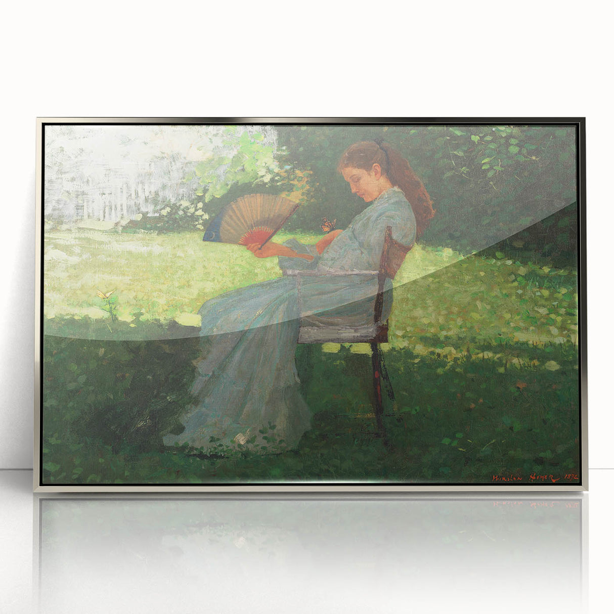 Realism Art Print – The Butterfly by Winslow Homer | Realistic Wall Art