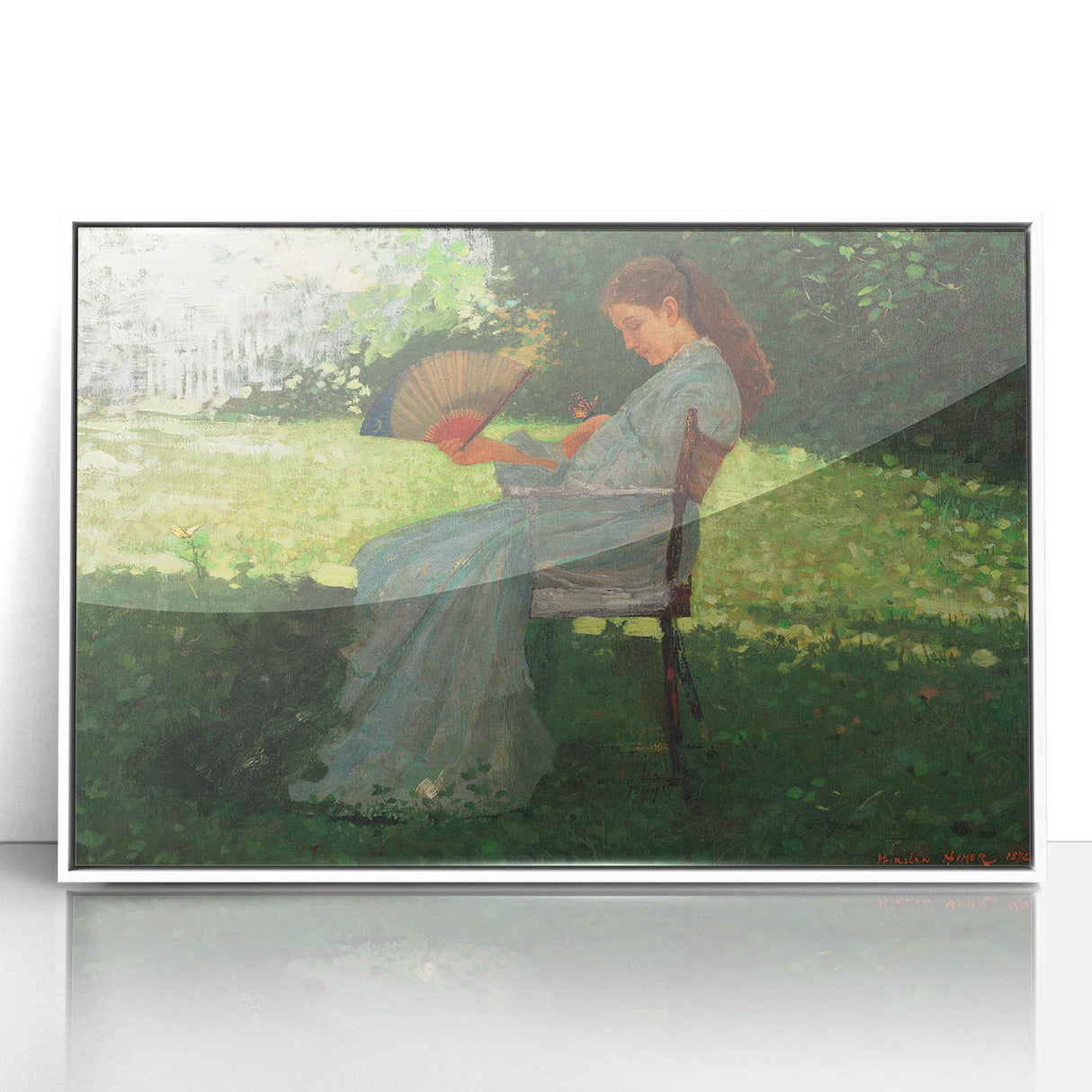 Realism Art Print – The Butterfly by Winslow Homer | Realistic Wall Art