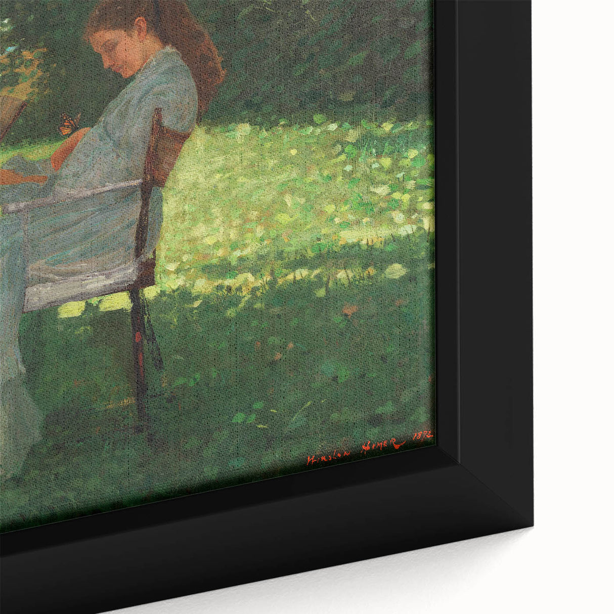 Realism Art Print – The Butterfly by Winslow Homer | Realistic Wall Art