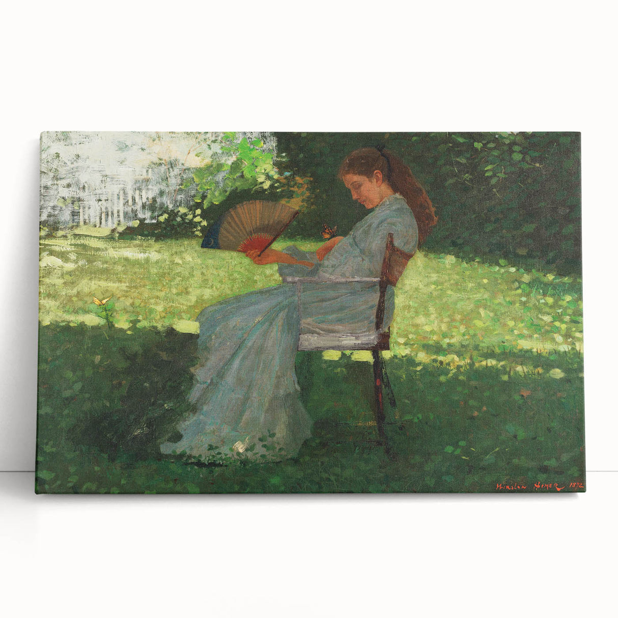 Realism Art Print – The Butterfly by Winslow Homer | Realistic Wall Art
