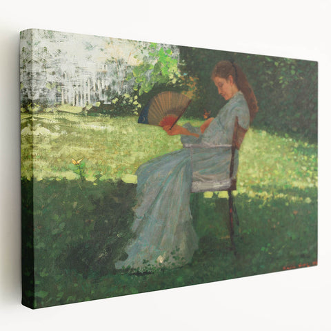 Realism Art Print – The Butterfly by Winslow Homer | Realistic Wall Art