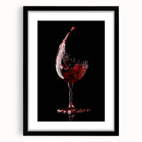 Wine Splash Elegance - Framed Kitchen Prints for Modern Decor