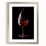 Wine Splash Elegance - Framed Kitchen Prints for Modern Decor