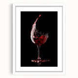 Wine Splash Elegance - Framed Kitchen Prints for Modern Decor