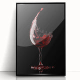 Wine Splash Elegance - Framed Kitchen Prints for Modern Decor
