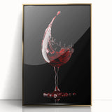 Wine Splash Elegance - Framed Kitchen Prints for Modern Decor