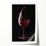 Wine Splash Elegance - Framed Kitchen Prints for Modern Decor