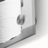 Bathroom Canvas Art - Cute Owl with Toilet Paper Roll