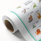 Jungle Animals Kids Educational Wall Art – Learning Poster