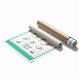 Jungle Animals Kids Educational Wall Art – Learning Poster