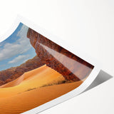 Extra large wall art featuring line art flowers in soft pastel shades on rolled print, suitable for large living room decor.