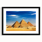 Extra large abstract art print of colorful, textured African scenery on a black framed canvas, ideal for living room decor.