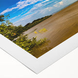 Art deco poster featuring an Ethiopian landscape in muted earth tones on rolled canvas, suitable for dining room wall art.