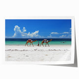 Extra large rolled print of a Kenyan landscape featuring muted earth tones, ideal for art wall dining room.