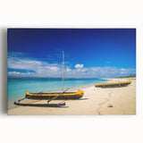 Large black and white stretched canvas featuring a Madagascar landscape, ideal for kitchen wall art.