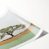 Extra large wall art depicting line art flowers in monochrome, rolled print format, ideal for large living room decor.