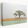 Large canvas print of an African Mali landscape in muted earth tones, suitable for kitchen wall art.