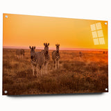 Acrylic print of a large abstract depiction of Namibian scenery, featuring earth tones.