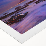 Art deco poster depicting a stylized South African landscape in earth tones on rolled canvas.