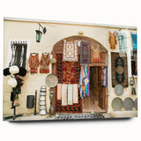 Large abstract wall art featuring a serene Azerbaijan landscape in muted earth tones on acrylic glass.