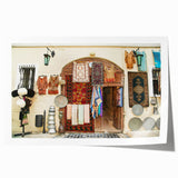 Extra large rolled print of a serene Azerbaijani landscape, featuring soft pastel colors, ideal for dining room wall art.