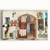 Large black and white stretched canvas of a scenic Azerbaijan landscape, ideal for kitchen wall art.