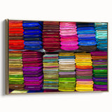 Framed canvas featuring a vintage-style landscape painting of Bangladesh with muted gold and black tones.