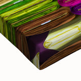 Black and white landscape art painting of a serene Bangladesh scenery on a large stretched canvas.