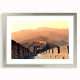 Textured art depicting an abstract cityscape of Beijing in muted gray tones, displayed in a silver frame.