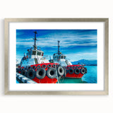 Textured abstract art print of a Georgia landscape in muted earth tones, framed in silver, ideal for bedroom art.