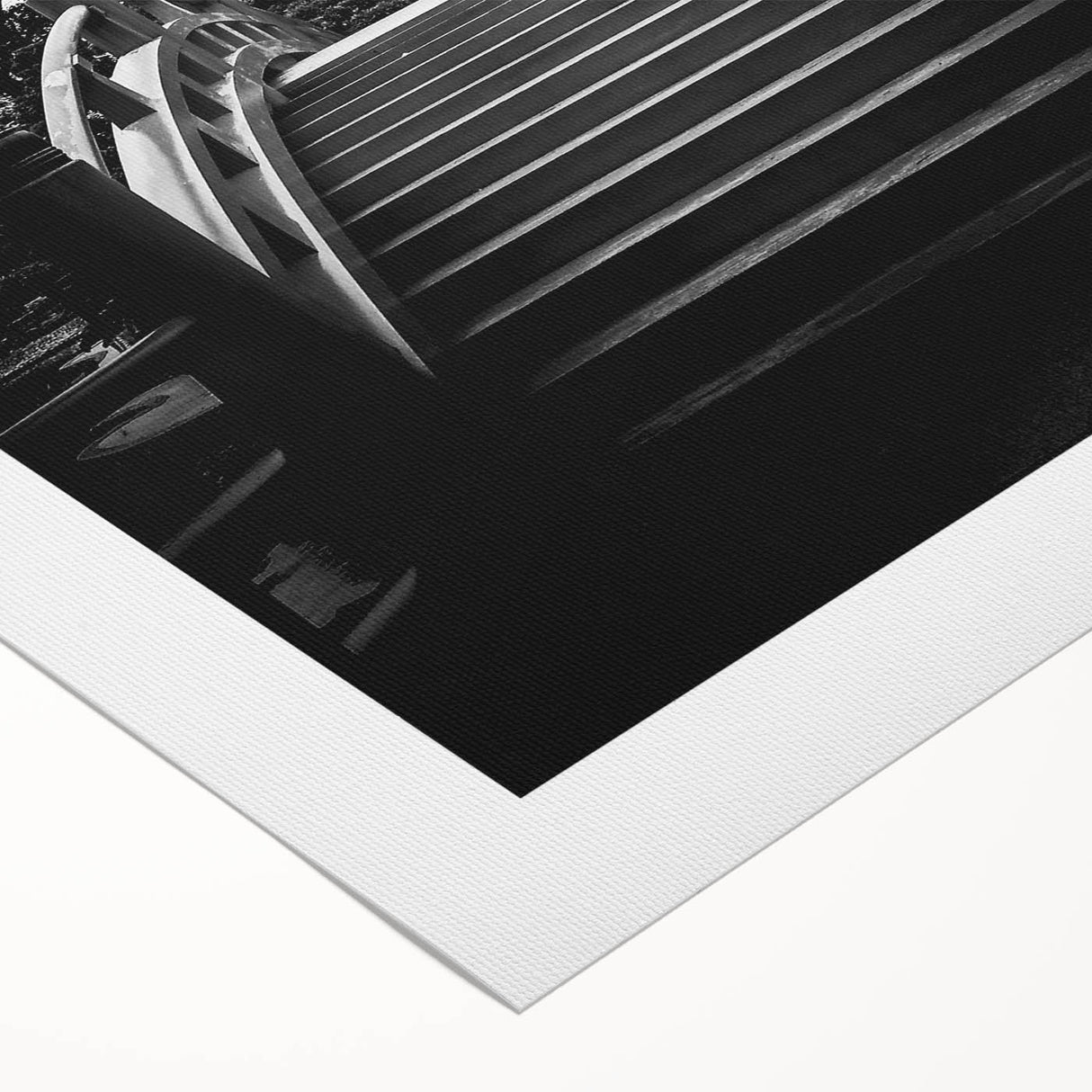 Art deco poster of Hong Kong skyline in muted gray tones on rolled canvas, suitable for dining room wall art.