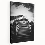 Hong Kong cityscape printed on large stretched canvas with vibrant evening colors, ideal for kitchen wall art.