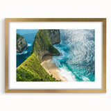 Abstract art print of Indonesian scenery in earthy tones on a textured, extra large canvas, ideal for living room decor.