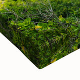 Large art of a black and white Indonesian landscape on stretched canvas, suitable for bedroom wall decor.