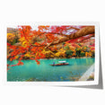 Extra large rolled print featuring a serene Japanese landscape with soft pastel hues, ideal for art wall dining room.