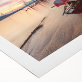 Art deco poster featuring a Malaysian landscape in muted earth tones on rolled canvas, suitable for dining room decor.