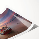 Extra large rolled print featuring line art flowers in soft pastel colors, ideal for large living room wall art.