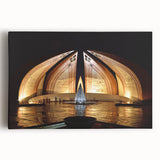 Large black and white print of the Pakistan landscape on stretched canvas, suitable for kitchen wall art.