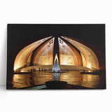 Black and white stretched canvas of a scenic Pakistani landscape, ideal for kitchen wall art or bedroom decor.