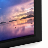 Extra large framed canvas featuring a textured depiction of a vibrant Philippine landscape, ideal for living room decor.